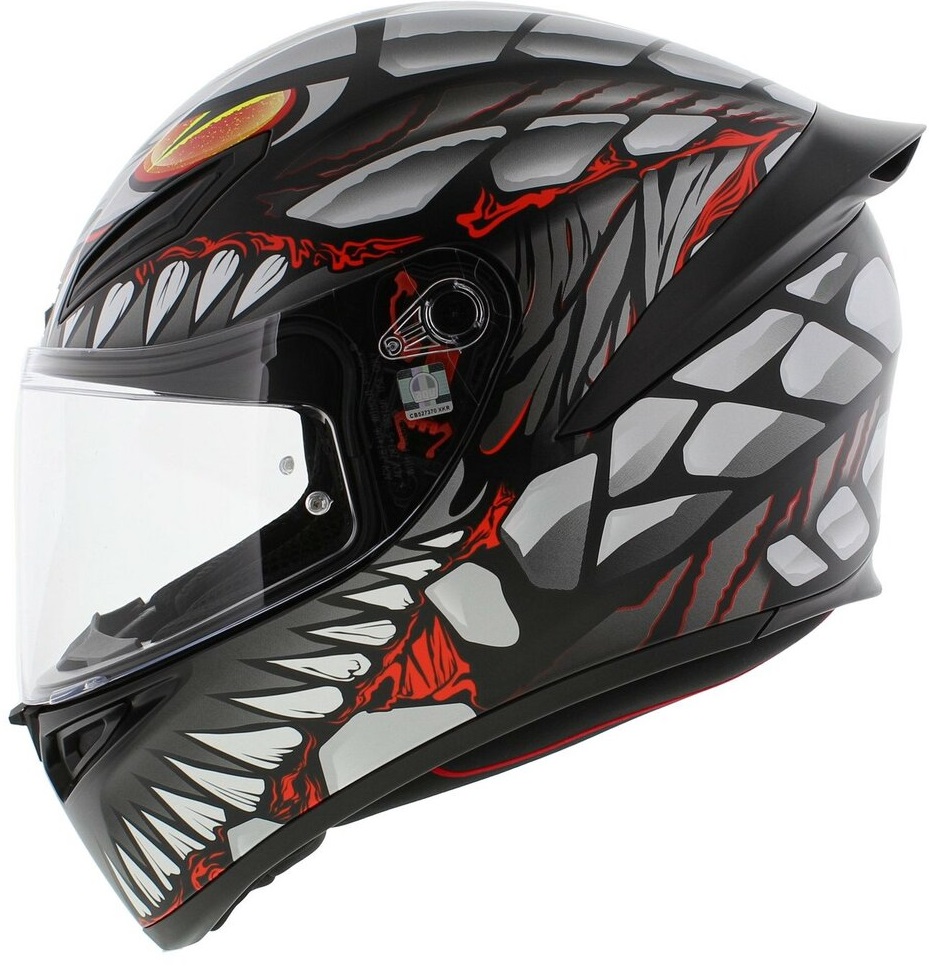 КАСКА AGV K1 S LYZARD MATT BLACK/GREY/RED — снимка 4