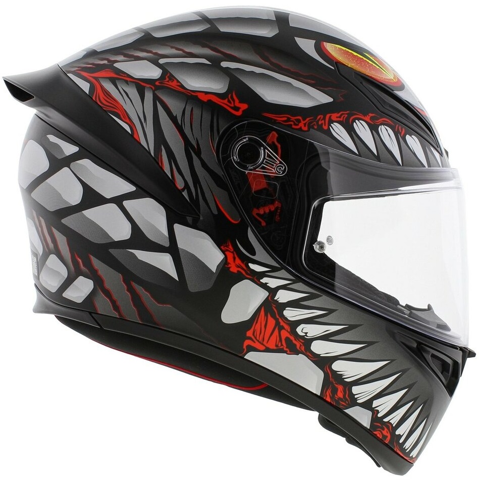 КАСКА AGV K1 S LYZARD MATT BLACK/GREY/RED — снимка 6