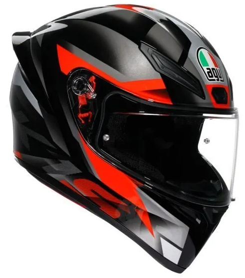 КАСКА AGV K1 S FASTLAP BLACK/GREY/RED 1