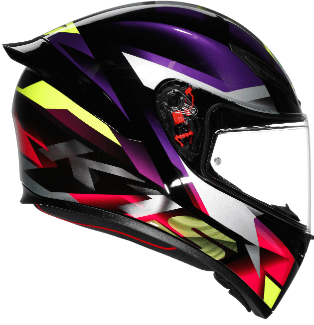Каска AGV K1 S FASTLAP BLACK/PURPLE/PINK — снимка 3