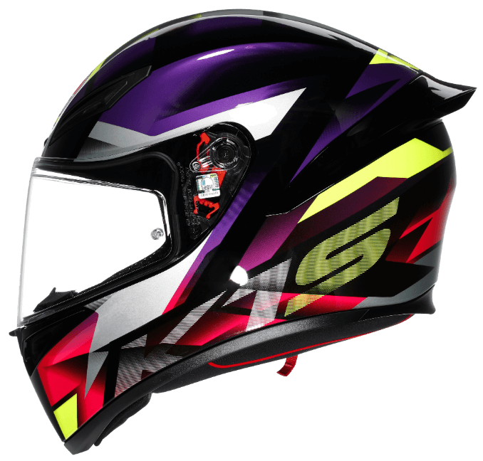 Каска AGV K1 S FASTLAP BLACK/PURPLE/PINK — снимка 4