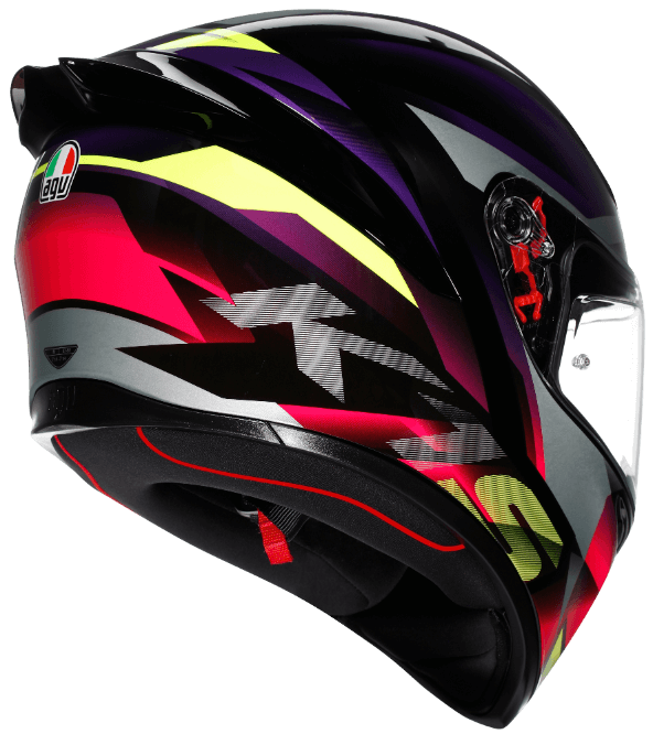 Каска AGV K1 S FASTLAP BLACK/PURPLE/PINK — снимка 6