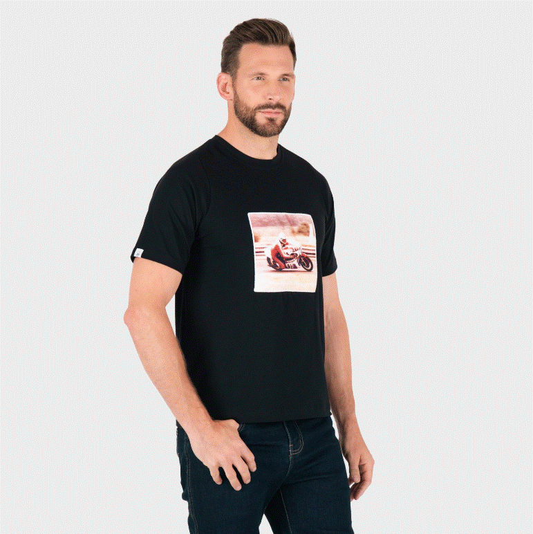 Мото тениска KNOX HERITAGE RACE BLACK — снимка 2