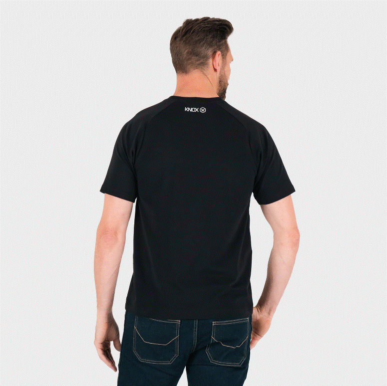 Мото тениска KNOX HERITAGE RACE BLACK — снимка 3