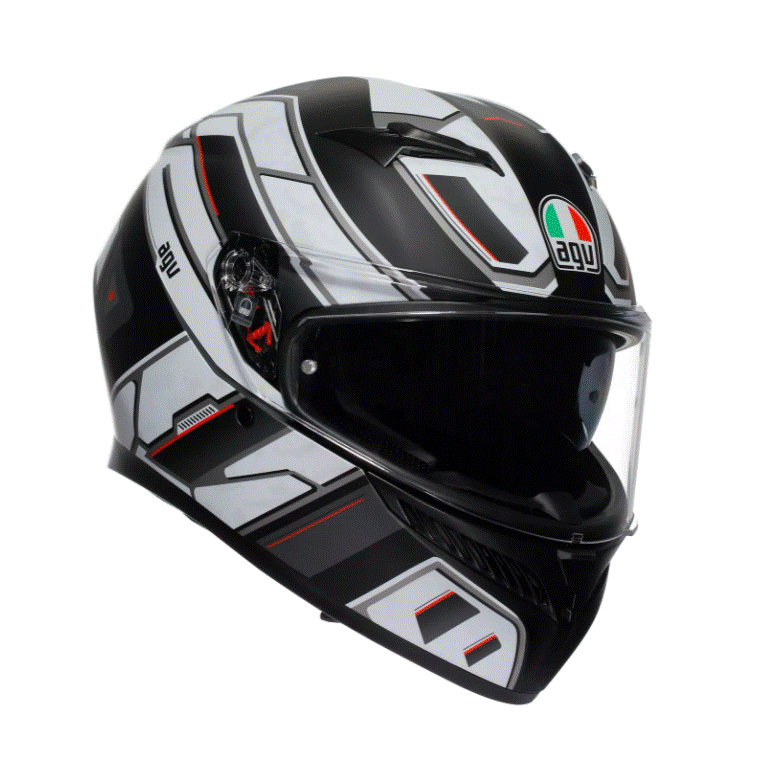 КАСКА AGV K3 - RIVIA MATT BLACK/WHITE 1