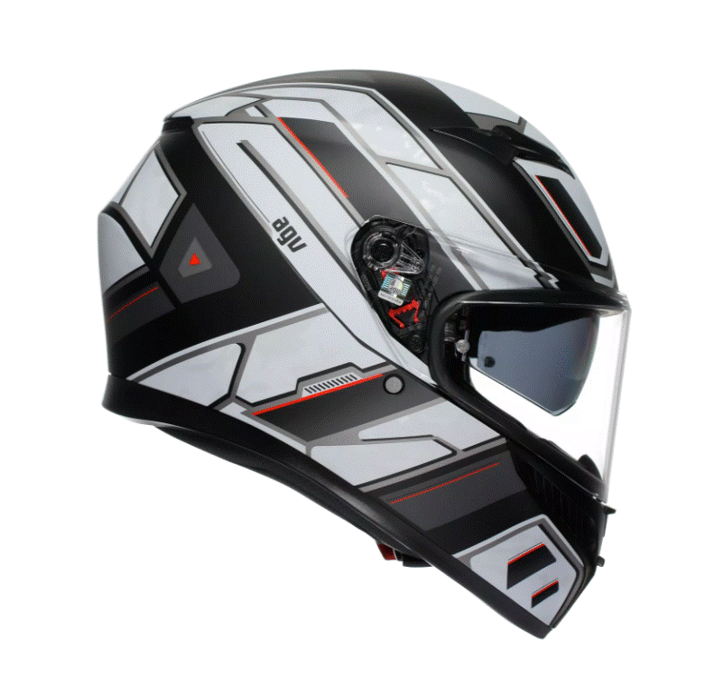 КАСКА  AGV K3 - RIVIA MATT BLACK/WHITE_3