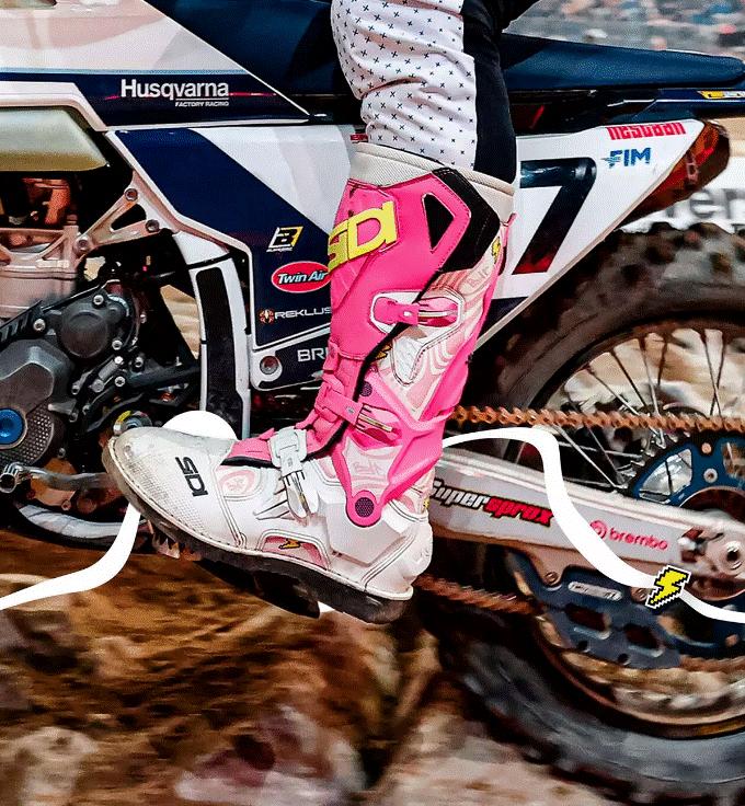 Мотокрос/ендуро ботуши SIDI CROSSAIR HD PINK BOLT — снимка 6