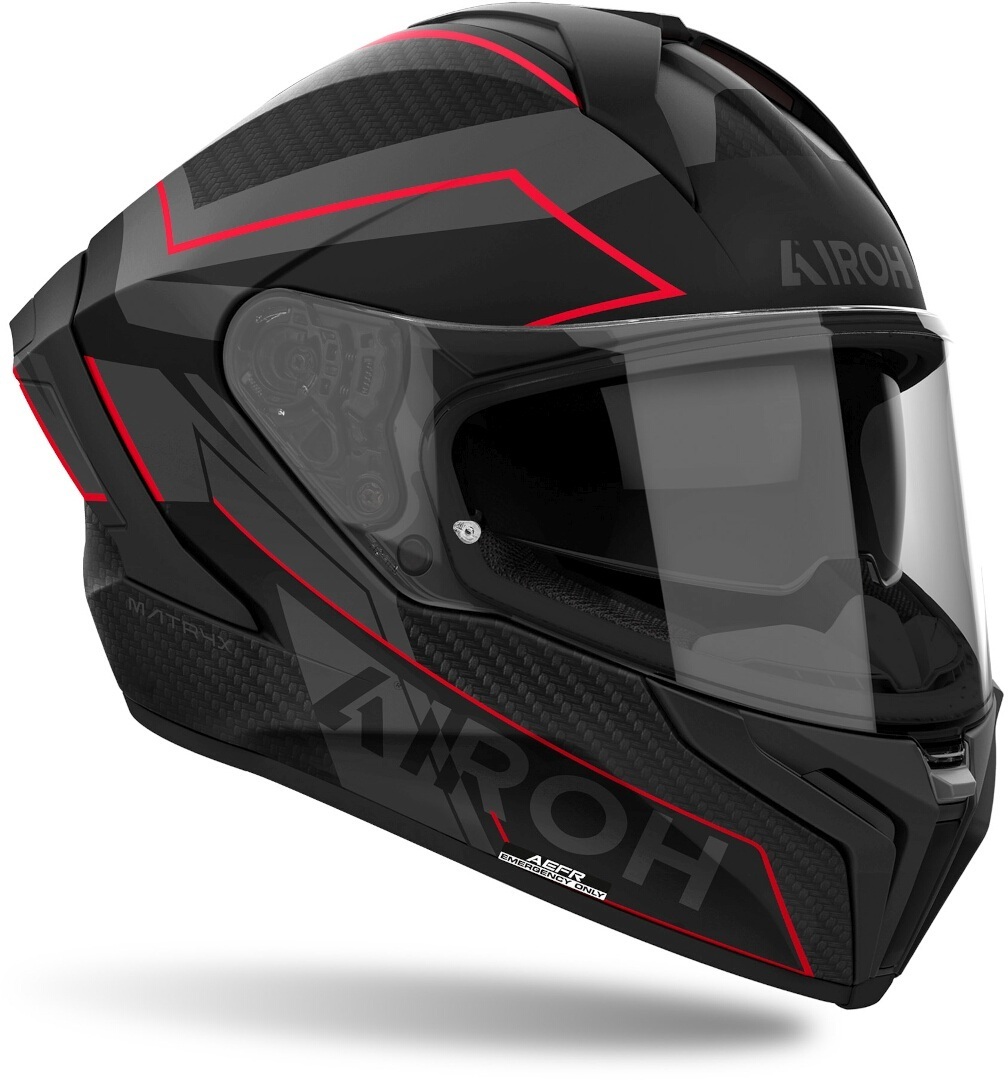 Шосейна каска AIROH MATRYX SENTINEL RED MATT — снимка 2