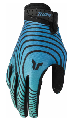 Mотокрос ръкавици THOR LAUNCHMODE IDENTITY TEAL/BLACK 1