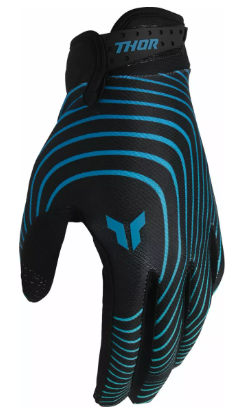 Mотокрос ръкавици THOR LAUNCHMODE IDENTITY TEAL/BLACK — снимка 3