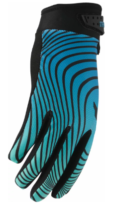 Mотокрос ръкавици THOR LAUNCHMODE IDENTITY TEAL/BLACK — снимка 2