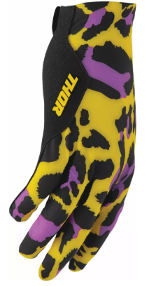 Mотокрос ръкавици THOR SPORTMODE CHEETAH YELLOW/PURPLE — снимка 2