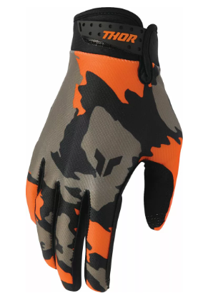 Mотокрос ръкавици THOR LAUNCHMODE HUNTER ORANGE/BLACK 1
