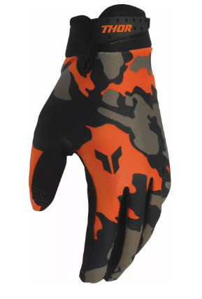 Mотокрос ръкавици THOR LAUNCHMODE HUNTER ORANGE/BLACK — снимка 4