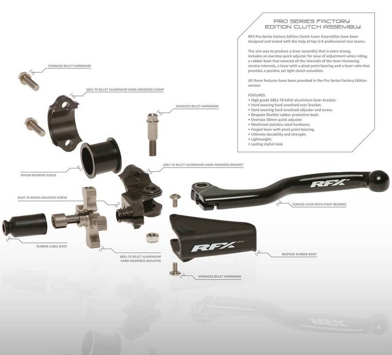 Резервна скоба за съединител RFX Pro Clutch Assembly Replacement Bracket Billet (Hard Anodised) — снимка 2