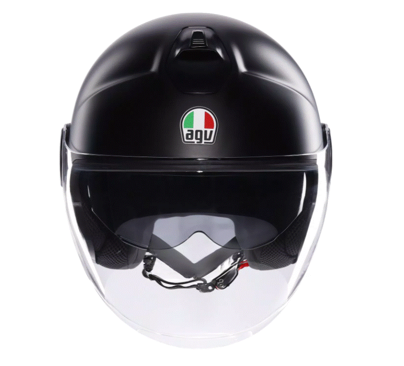 Каска за скутер AGV ETERES MONO BLACK MATT — снимка 2