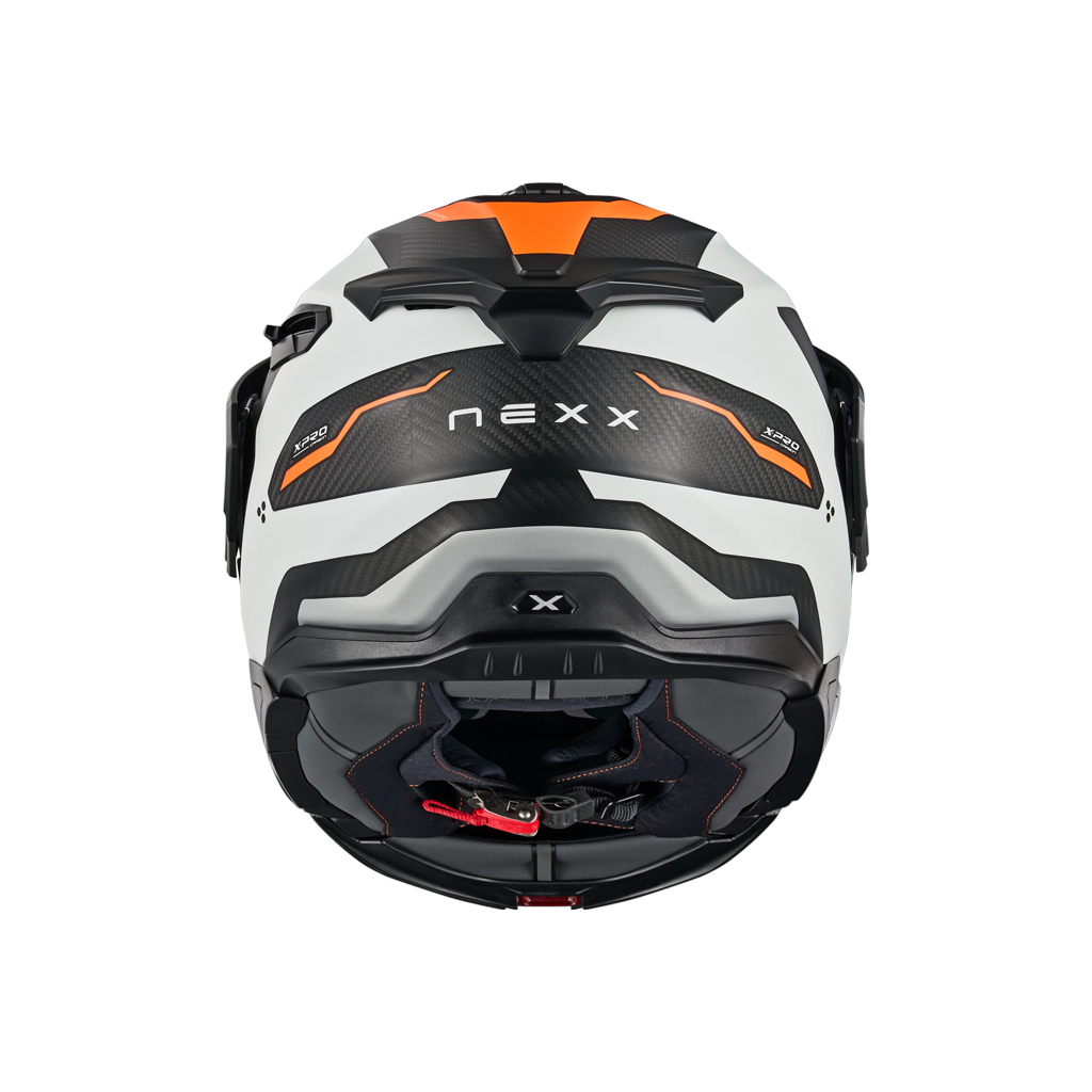 Адвенчър каска NEXX X.LIFECOUNTRY TERRA WHITE/ORANGE — снимка 3