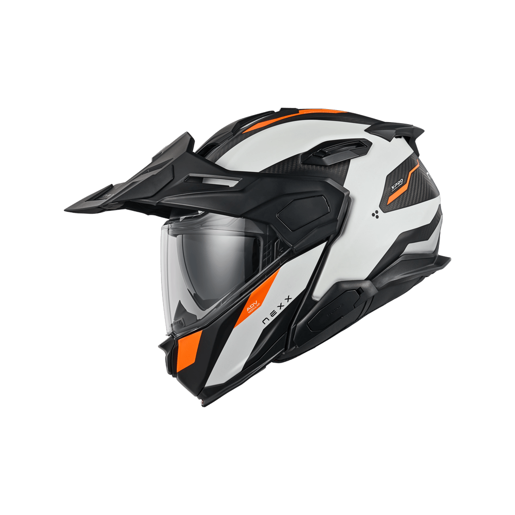 Адвенчър каска NEXX X.LIFECOUNTRY TERRA WHITE/ORANGE — снимка 4