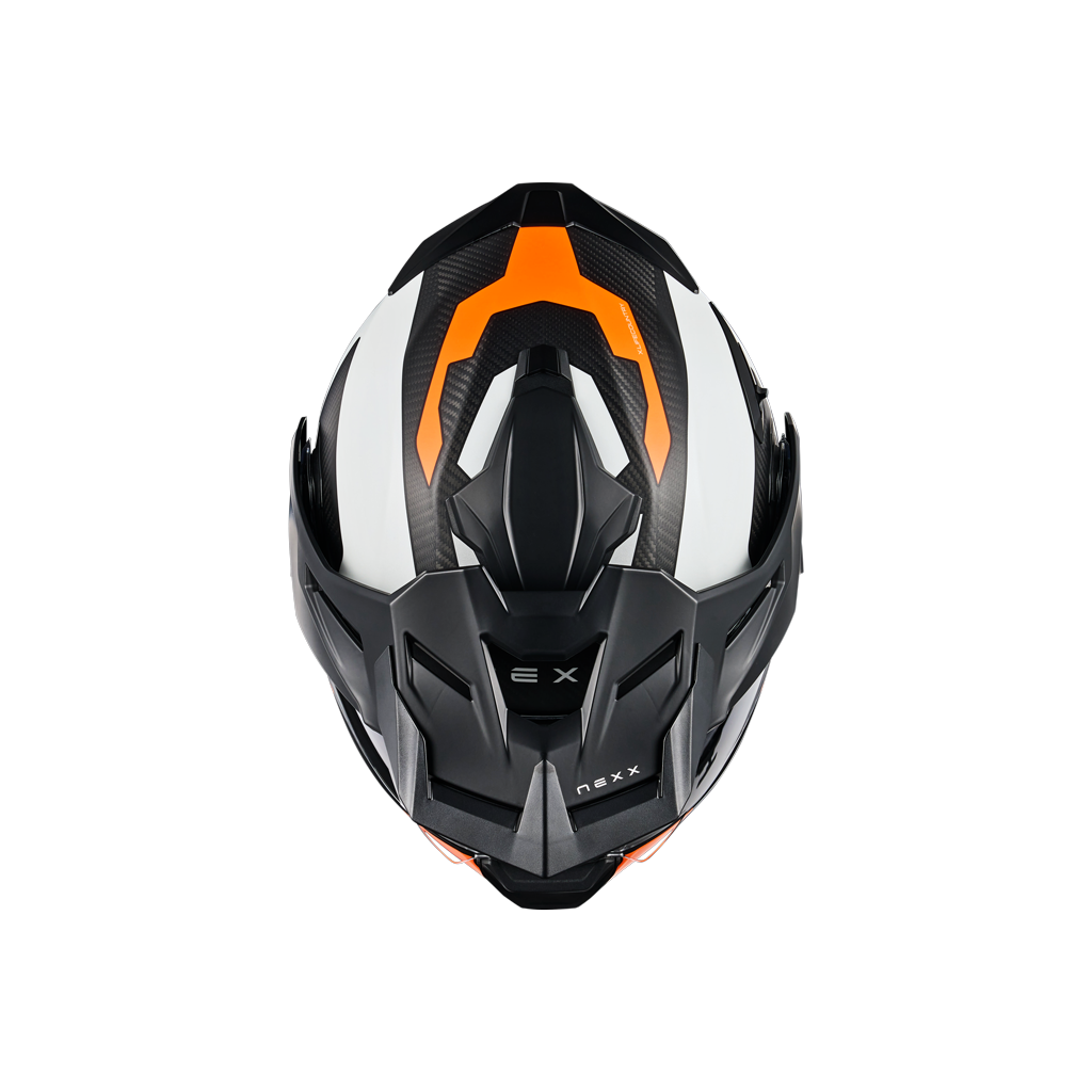 Адвенчър каска NEXX X.LIFECOUNTRY TERRA WHITE/ORANGE — снимка 5