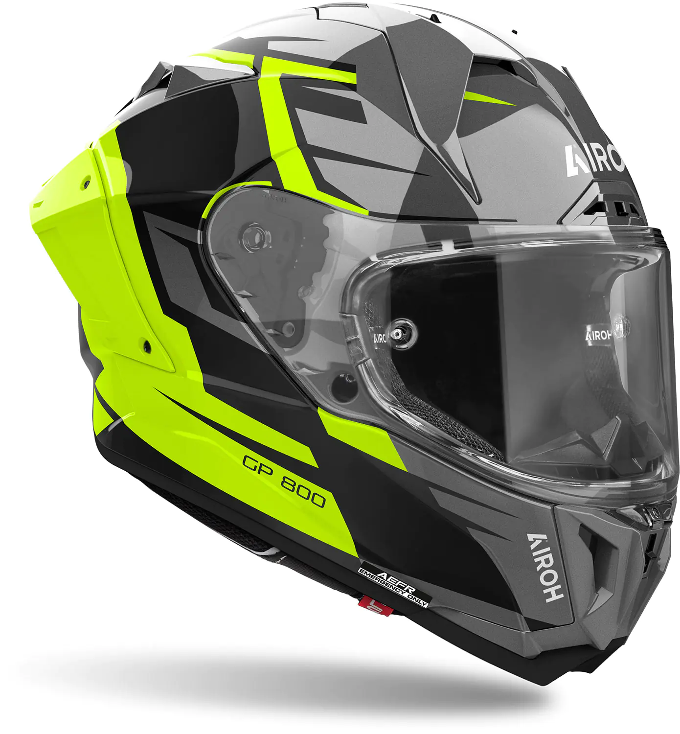 КАСКА AIROH GP 800 Master Yellow Gloss — снимка 2