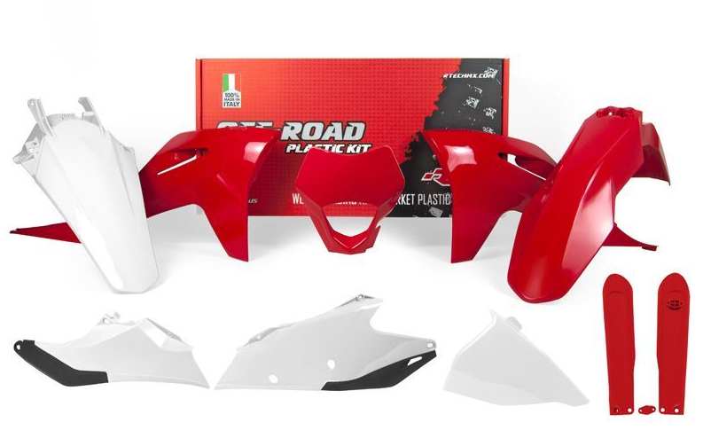 Комплект пластмаси RACETECH Plastic Kit - Red/White Gas Gas EC/EC-F 21-23