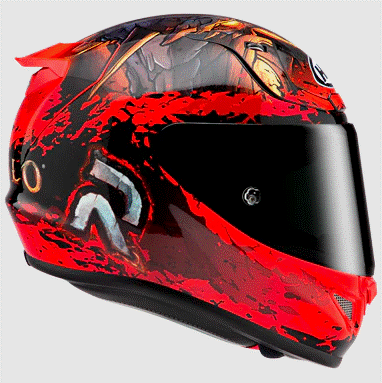 Каска HJC RPHA 12 DIABLO BLIZZARD MC1 — снимка 4