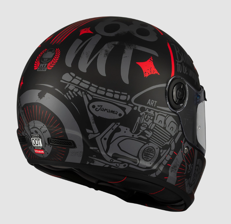 Каска MT JARAMA SV ART E5 MATT — снимка 4