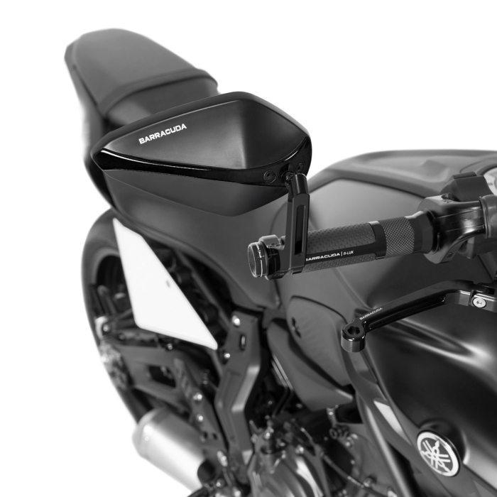 Огледала за мотор BARRACUDA X-VERSION RETROBAR END BLACK (PAIR) — снимка 2