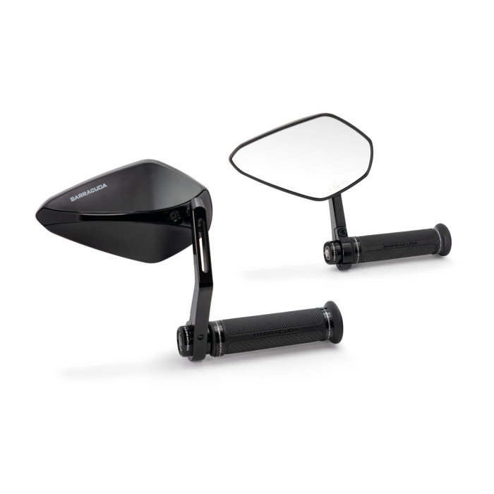 Огледала за мотор BARRACUDA X-VERSION RETROBAR END BLACK (PAIR) — снимка 3