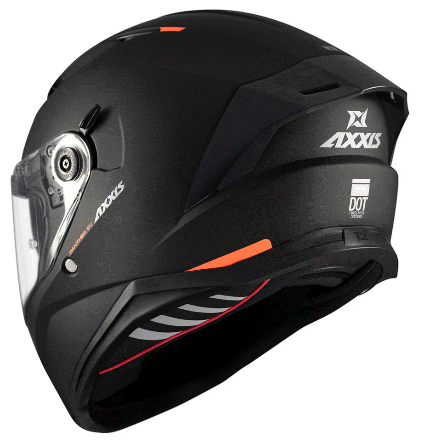 Каска AXXIS PANTHER SV SOLID A1 BLACK МАТТ — снимка 3