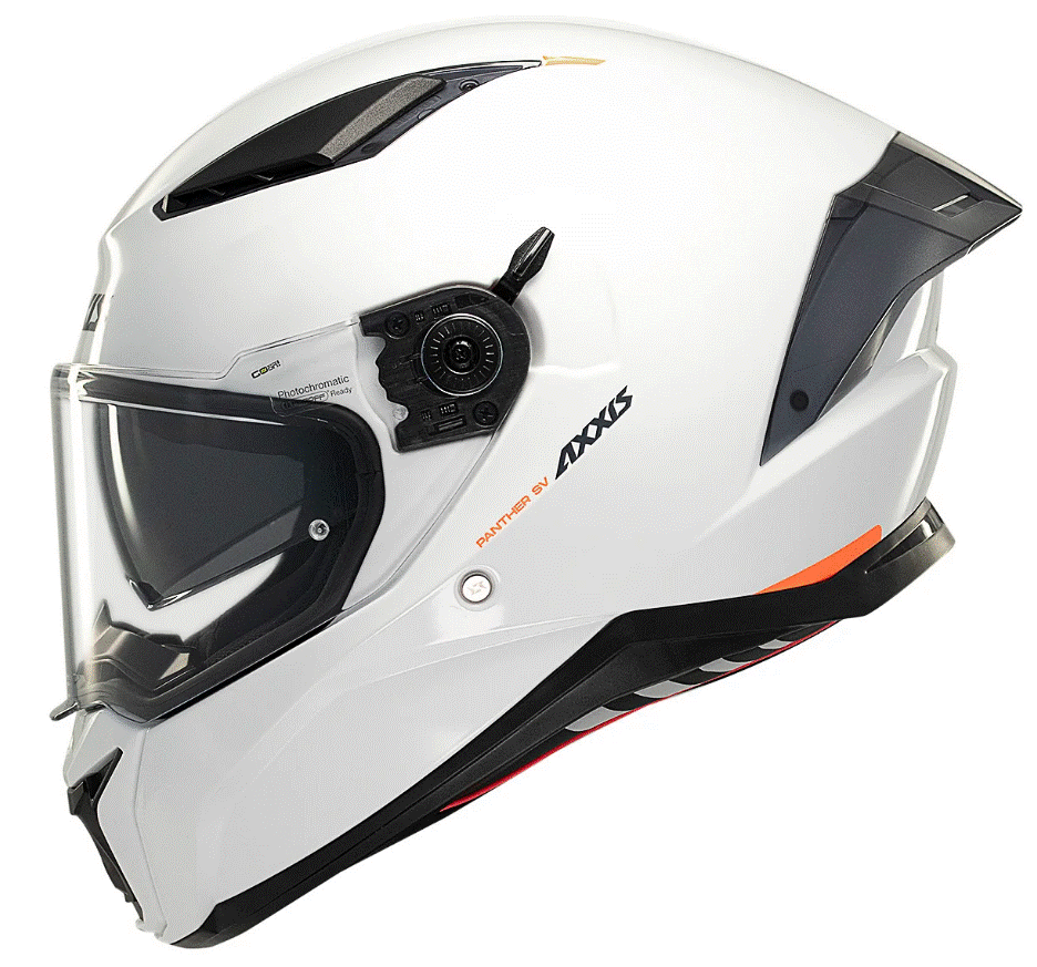 Каска AXXIS PANTHER SV SOLID WHITE GLOSS 1