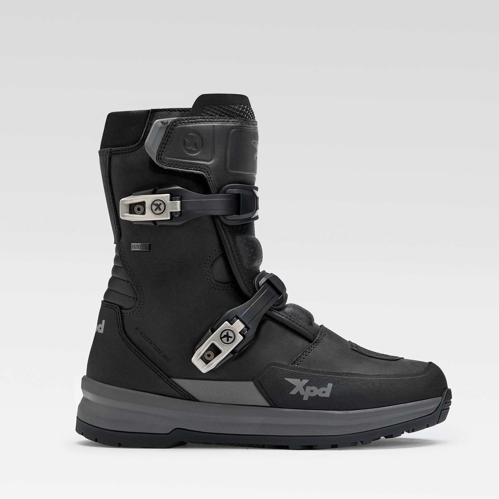 Ботуши за мотор XPD X-ADVENTURE H2OUT MID BLACK — снимка 3