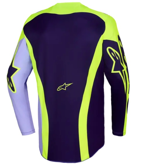Мотокрос джърси Alpinestars Racer Portl PURPLE/YELLOW — снимка 2