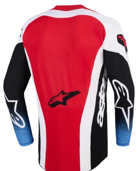 Мотокрос джърси Alpinestars TECHSTAR KNIF BLACK WHITE RED — снимка 2
