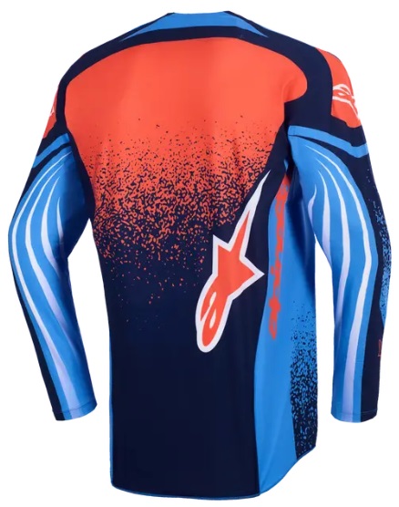Мотокрос джърси Alpinestars TECHSTAR NOMUR NAVY/ОRANGE/BLUE — снимка 2