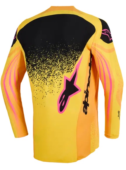 Мотокрос джърси Alpinestars TECHSTAR NOMUR ORANGE/YELLOW/PINK — снимка 2