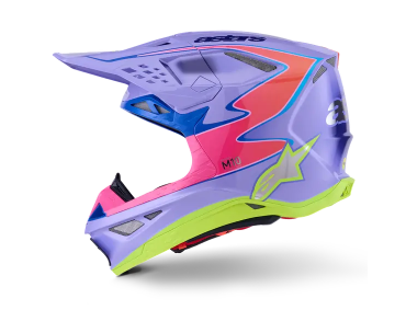 Мотокрос каска ALPINESTARS S-M10 JETT PURPLE/PINK — снимка 5