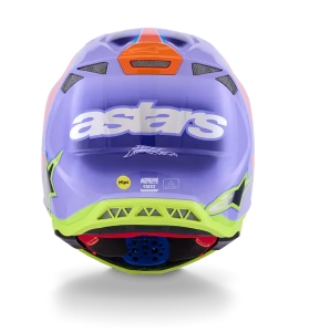 Мотокрос каска ALPINESTARS S-M10 JETT PURPLE/PINK — снимка 4