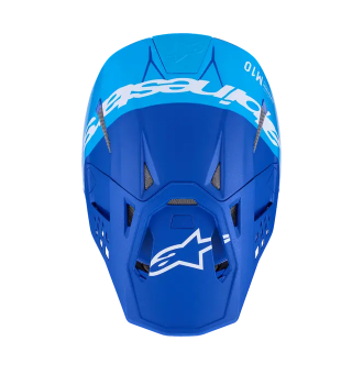 Мотокрос каска ALPINESTARS S-M10 FLOOD BLUE/BLK-CARB — снимка 6