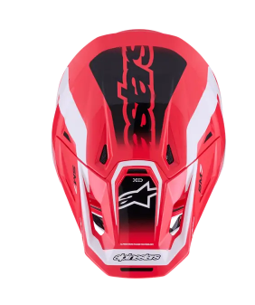Мотокрос каска ALPINESTARS SM7 DEED RED/BLK/WH — снимка 2