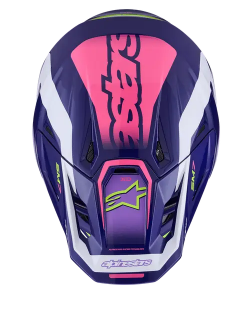 Мотокрос каска ALPINESTARS SM7 DEED PURPLE/PINK — снимка 6
