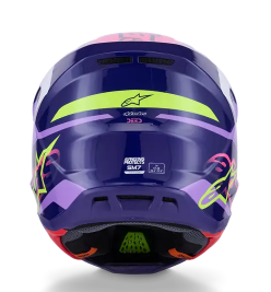 Мотокрос каска ALPINESTARS SM7 DEED PURPLE/PINK — снимка 3