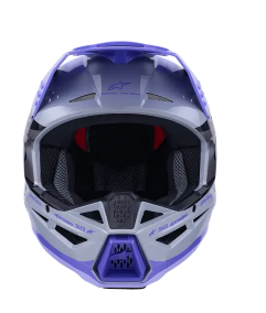 Мотокрос каска ALPINESTARS SM3 JETTSON GRAY/PUR/BLK — снимка 2