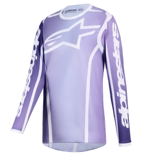 Дамско мотокрос джърси Alpinestars FLUID APEX VIOLET/WHIТЕ 1