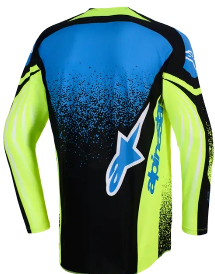 Мотокрос джърси Alpinestars TECHSTAR NOMUR NAVY/YELLOW/BLUE — снимка 2