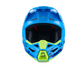 Мотокрос каска ALPINESTARS SM3 FORCE CYAN — снимка 4