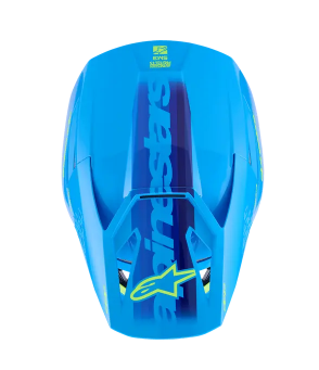 Мотокрос каска ALPINESTARS SM3 FORCE CYAN — снимка 3