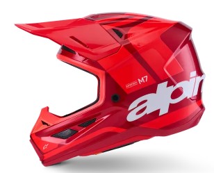 Мотокрос каска ALPINESTARS SM7 CORE RED-GLOSS — снимка 4