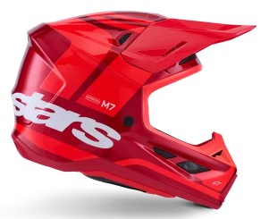 Мотокрос каска ALPINESTARS SM7 CORE RED-GLOSS — снимка 2