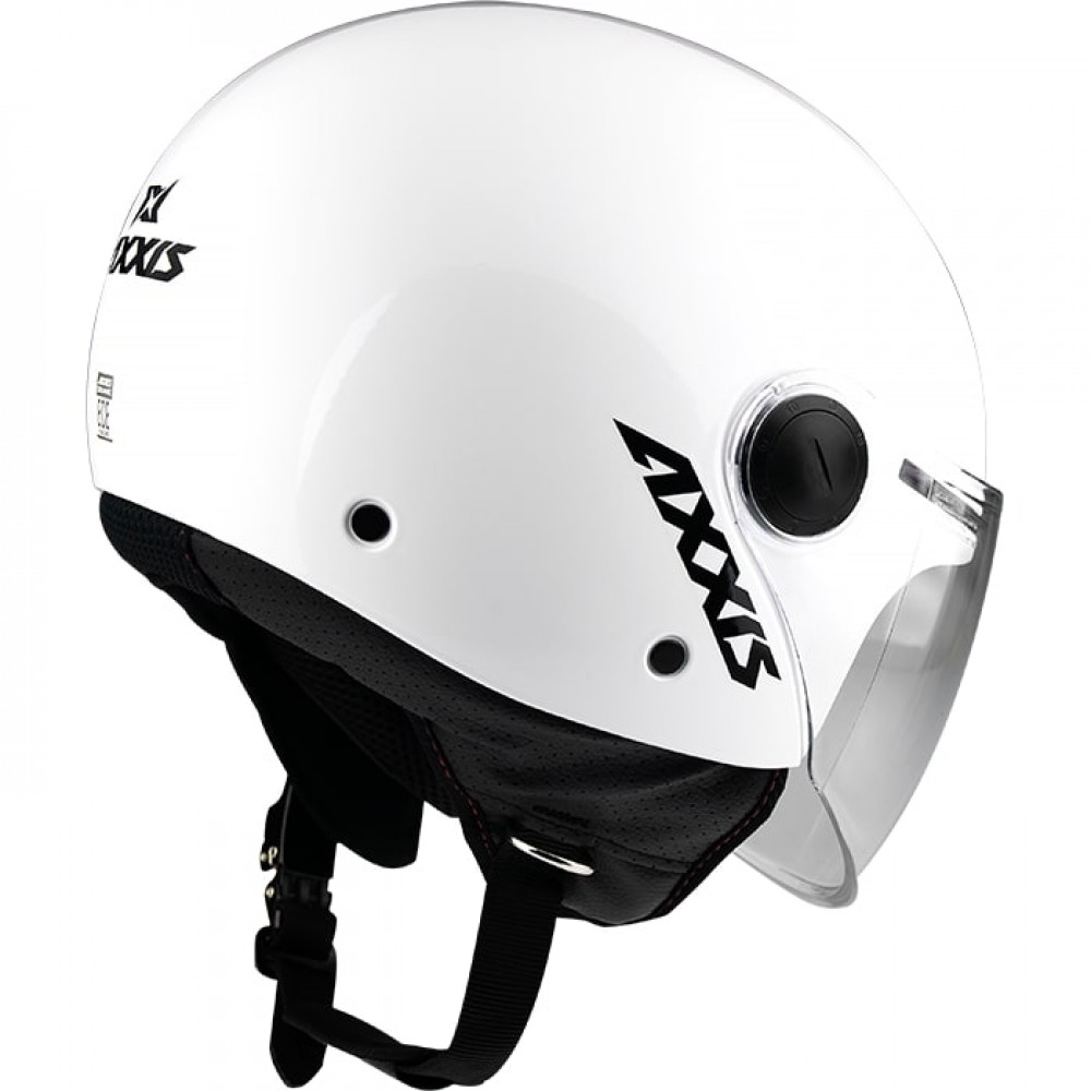 КАСКА ЗА СКУТЕР AXXIS SQUARE S SOLID WHITE — снимка 2